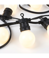 5m LED lyskæde med 10 stk. pærer - Varm hvid kulør, IP44, 230V, 0,5W pærer