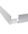 Ramme til 60x60 LED panel - Samles hurtigt, plast hjørner, Uden synlige skruer, hvid kant