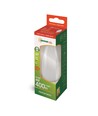 E14 4W LED kertepære - C37, 400lm, 2700K, mælkehvid, COG filament