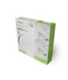 24W Nymphea Black & White loftlampe - CCT, 130lm/W, IP54, Ø32cm, hvid/sort kant
