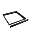 600x600 Algine ramme - til monteret overfladearmatur, fast, sort