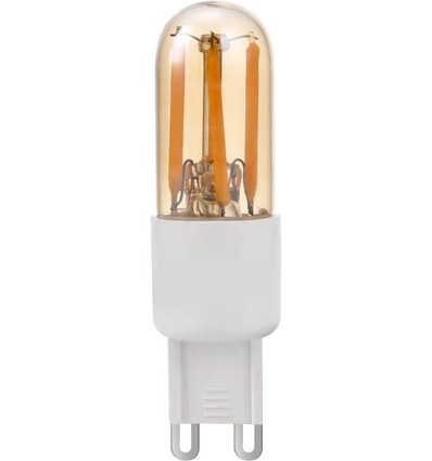 G9 3W dæmpbar LED pære - 6,6cm, 2200K, Gold, filament