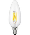 E14 4W dæmpbar LED filament kertepære - C45, 2200K, 320lm, klart glas