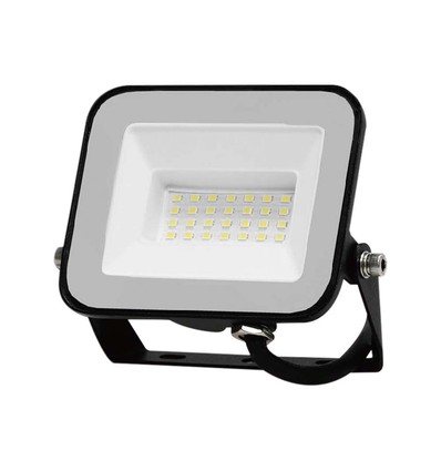 20W V-Tac Slimline LED projektør - Samsung LED chip, sort hus, IP65 udendørs