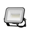 20W V-Tac Slimline LED projektør - Samsung LED chip, sort hus, IP65 udendørs