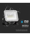 20W V-Tac Slimline LED projektør - Samsung LED chip, sort hus, IP65 udendørs