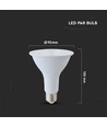 E27 11W LED PAR30 pære - 4000K, Samsung LED chip