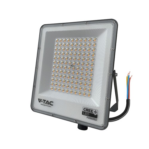 100W LED projektør, CCT - 120lm/W, IP65, CREE chip, 6 års garanti, Slimline serien