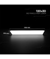 120x30 bagbelyst LED panel, 40W - 120lm/W, CREE chip, 6 års garanti, hvid kant