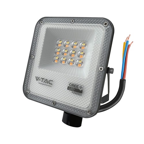 10W LED projektør - CCT, CREE chip, 6 års garanti, Slimline serien