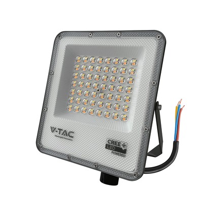 50W LED projektør 6 års garanti - CCT 3-i-1, CREE chip, Slimline serien