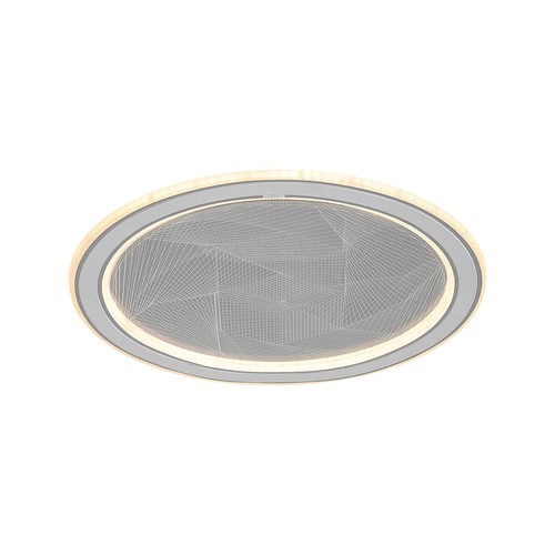 50W LED loftslampe - CCT, dæmpbar, grå, inkl. fjernbetjening