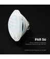 V-Tac 8W poolpære PAR56 LED - IP68, 3000K, varm hvid, til swimmingpool