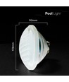V-Tac 8W RGB PAR56 LED pool pære med fjernbetjening - IP68, 12V, inkl. fjernbetjening