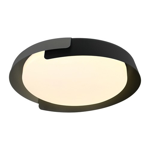 48W LED loftslampe med fjernbetjening - 3-i-1 CCT, dæmpbar, Ø50cm, sort/grå design