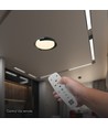 48W LED loftslampe med fjernbetjening - 3-i-1 CCT, dæmpbar, Ø50cm, sort/grå design