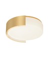 48W LED designer loftslampe - Ø45cm, 3-i-1 CCT, dæmpbar, guld, inkl. fjernbetjening