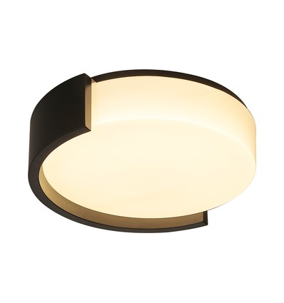 V-Tac 63W LED loftslampe, 3-i-1 med fjernbetjening - Ø55cm, dæmpbar, sort, designerlampe