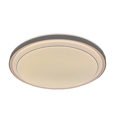 V-Tac 30W/60W/30W Designer loftlampe - CCT, dæmpbar, brun kant, inkl. fjernbetjening