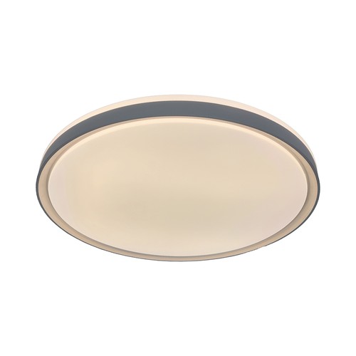 V-Tac 60W LED loftslampe med fjernbetjening - 3-i-1 CCT, dæmpbar, grå kant, designer domelight