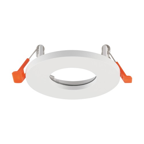 GU10 indbygningsspot - Rund, hvid, aluminium, IP44, uden lyskilde