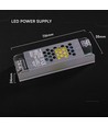 36W / 24V DC strømforsyning til LED strips - 1.5A, IP20, Slim design