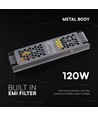 120W / 24V DC Slim strømforsyning til LED strips - 5A, IP20 indendørs