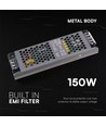 150W / 24V DC strømforsyning til LED strips - 6.25A, IP20, Slim design