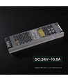 250W / 24V DC strømforsyning til LED strips - 10.5A, IP20, Slim design