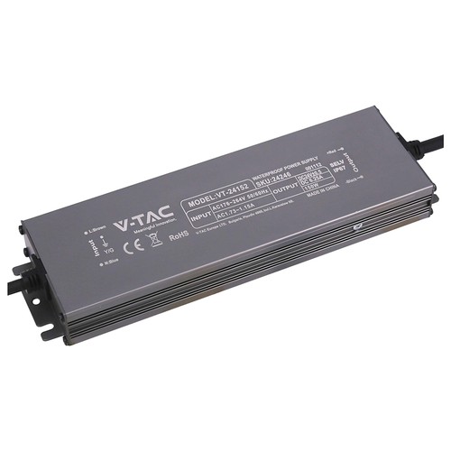 150W / 24V DC strømforsyning til LED strips - 6.25A, IP67 vandtæt