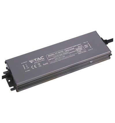 150W / 24V DC strømforsyning til LED strips - 6.25A, IP67 vandtæt