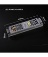 120W / 12V DC strømforsyning til LED strips - 10A, IP20, Slim design