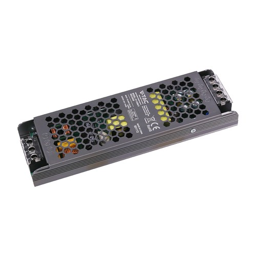 200W / 12V DC strømforsyning til LED strips - 16.5A, IP20, Slim design