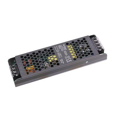 200W / 12V DC strømforsyning til LED strips - 16.5A, IP20, Slim design