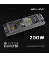 200W / 12V DC strømforsyning til LED strips - 16.5A, IP20, Slim design