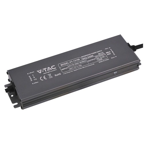 150W / 12V DC strømforsyning - 12.5A, IP67 vandtæt