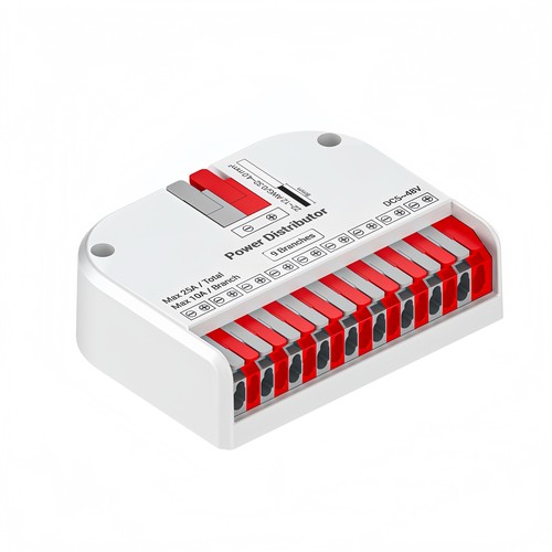 LED strip fordeler - Hub med 9 udgange, 25A