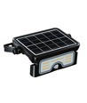 7W LED solcelle projektør med sensor - 3.7V, PIR sensor, sort hus, 3-i-1 CCT