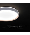 V-Tac 60W Designer loftlampe med fjernbetjening - 3-i-1 CCT, dæmpbar, træ finish