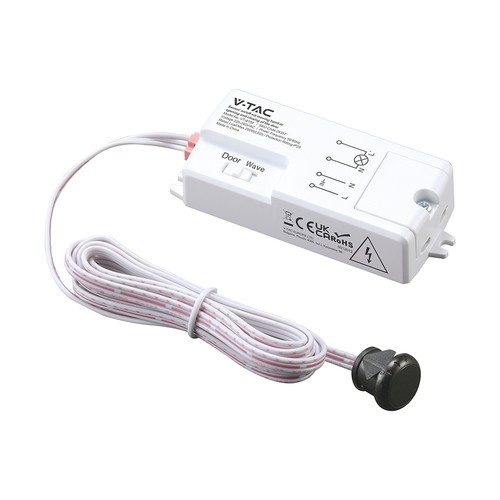 V-Tac infrarød bevægelsessensor - Hvid, 2-i-1, max 200W LED, IP20 indendørs