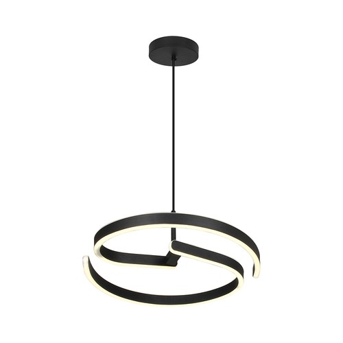 25W LED designer pendel - Ø40cm, Sandy Black, 4000K, dekorativ loftlampe