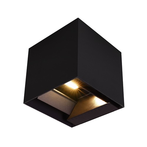 V-Tac 9W Solara væglampe med sensor - Solcelle, PIR sensor, IP65, 3-i-1 CCT, sort hus