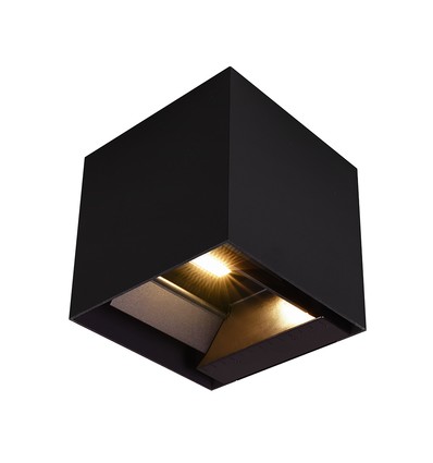 V-Tac 9W Solara væglampe med sensor - Solcelle, PIR sensor, IP65, 3-i-1 CCT, sort hus