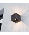 V-Tac 9W Solara væglampe med sensor, CCT - IP65, Cortenfarvet hus, solcelle, PIR sensor