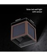 V-Tac 9W Solara væglampe med sensor, CCT - IP65, Cortenfarvet hus, solcelle, PIR sensor