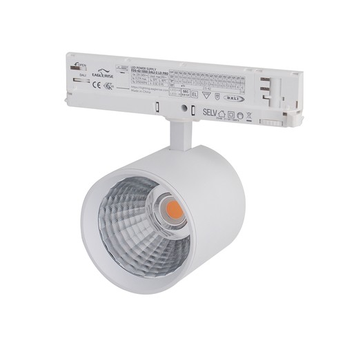 LEDlife 30W hvid DALI skinnespot - RA 90, 38 grader, 3-faset