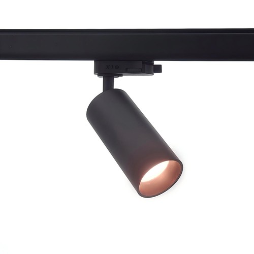 10W 3-faset RA97 dæmpbar skinnespot - 110lm/w, sort