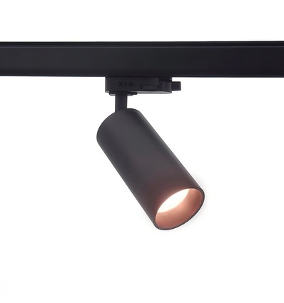 10W 3-faset RA97 skinnespot - Dæmpbar, 110lm/W, sort