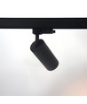 10W 3-faset RA97 skinnespot - Dæmpbar, 110lm/W, sort