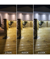 5m 20W/m Vandtæt COB CCT LED strip RA90 - 24V DC, IP68, 576 LED pr. meter